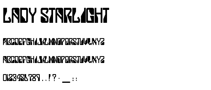 Lady Starlight font