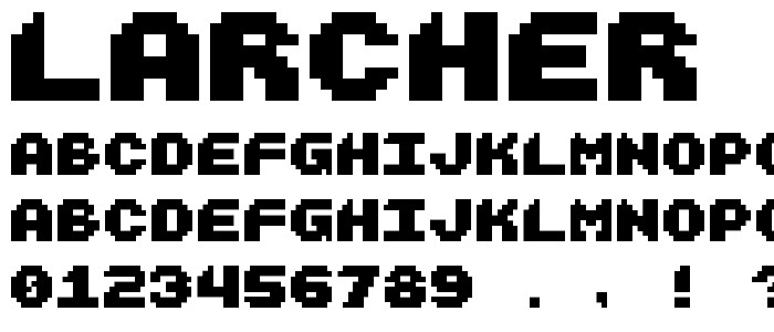 Larcher font