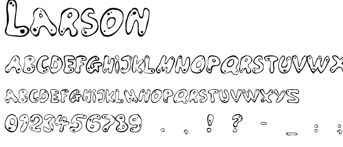 Larson font