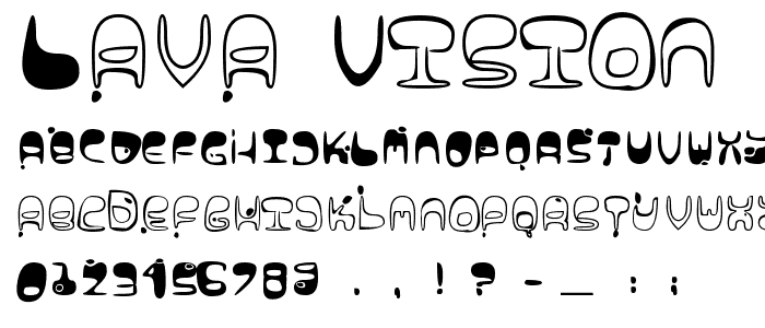 Lava Vision font