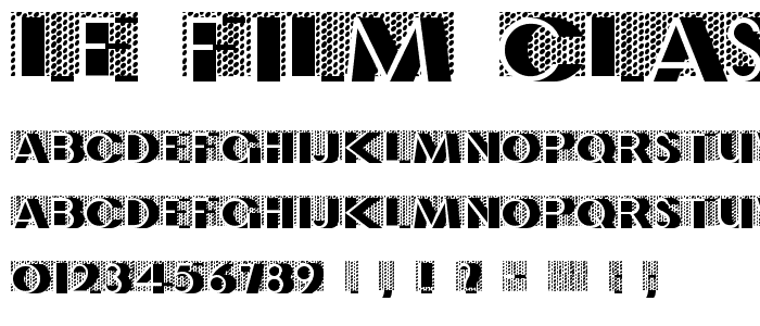 Le Film Classic font