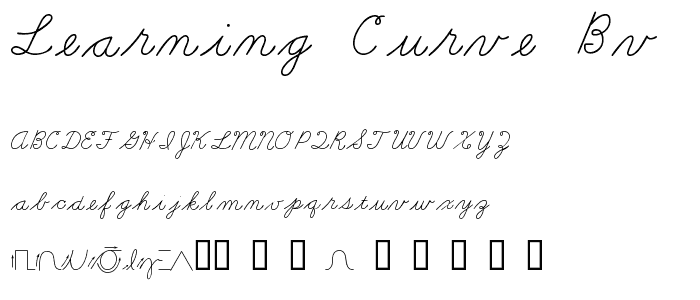 Learning Curve BV font