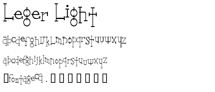 Leger Light font