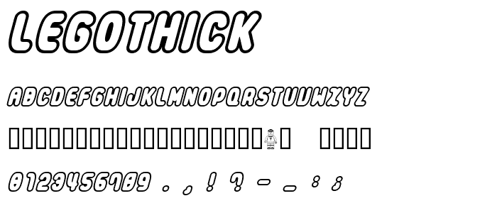 Legothick font