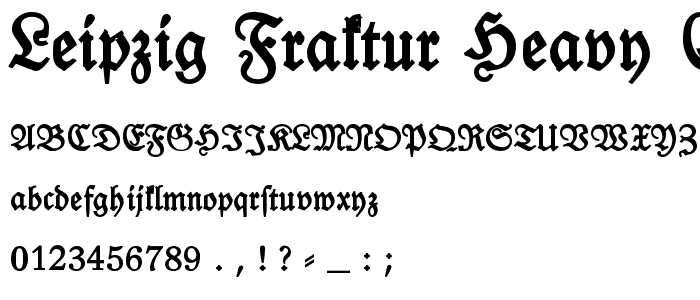 Leipzig Fraktur Heavy ExtraBold font