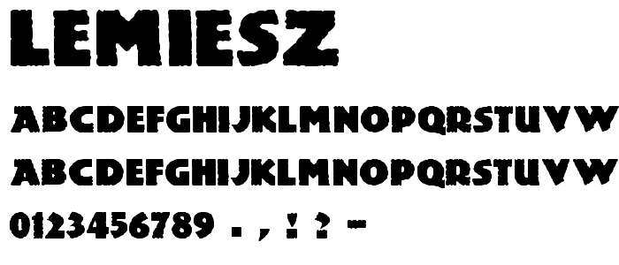 Lemiesz font