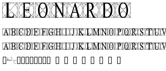 Leonardo font