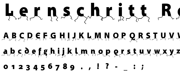 Lernschritt Regular font