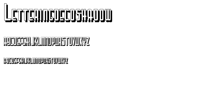 LetteringDecoShadow font