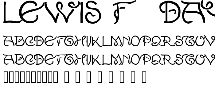 Lewis F. Day 191 font