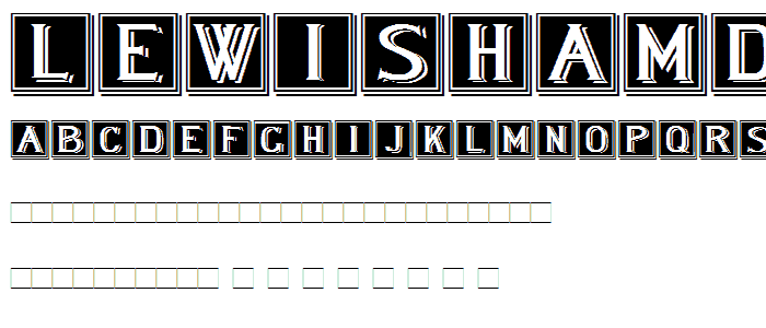 LewishamDropCaps font