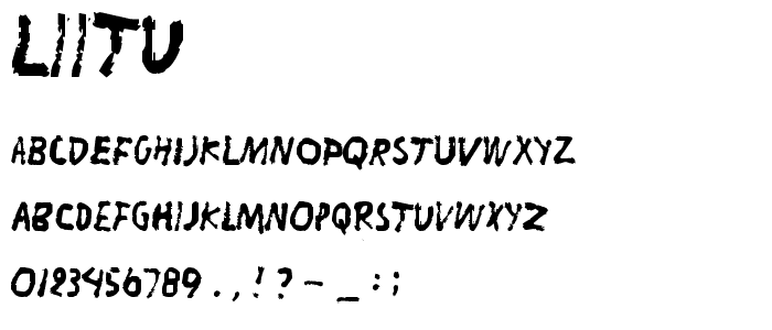 Liitu font