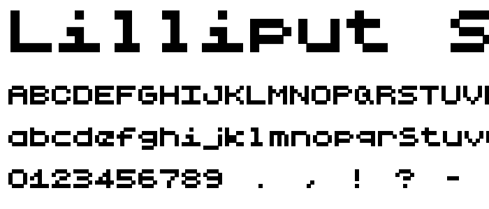 Lilliput Steps font