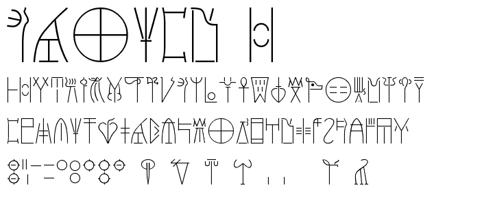 Linear B font