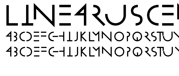 LinearusCentSix font