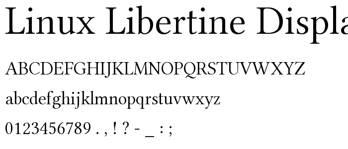 Linux Libertine Display font