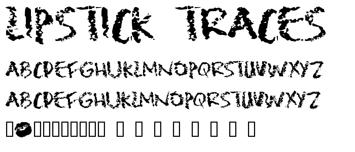 Lipstick Traces font