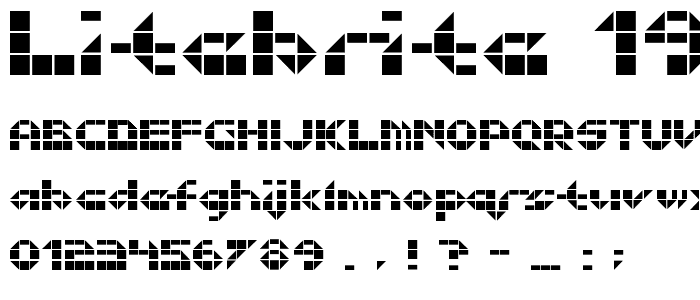 Litebrite 1975 font