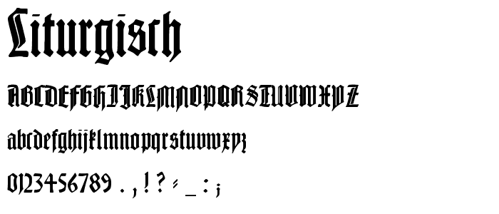 Liturgisch font