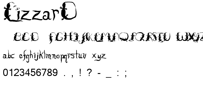 Lizzard font