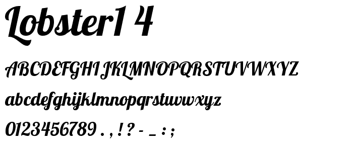 Lobster1_4 font