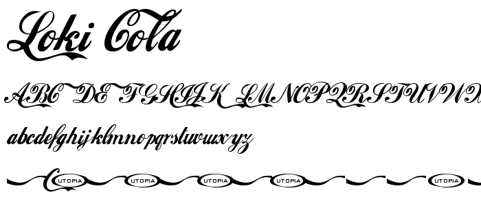 Loki Cola font