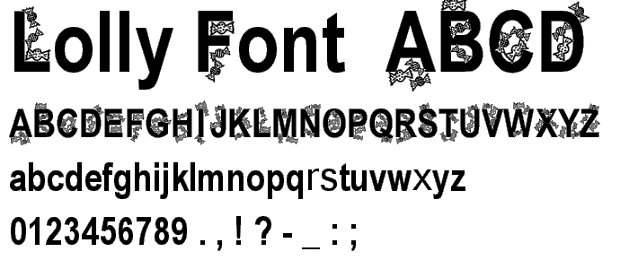 Lolly font