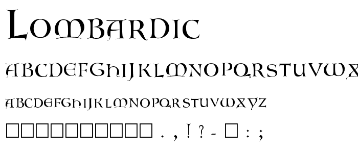 Lombardic font