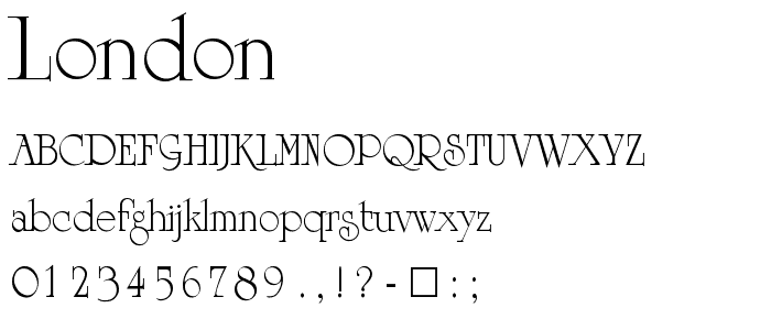 London font