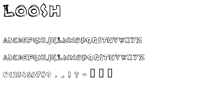 Loosh font