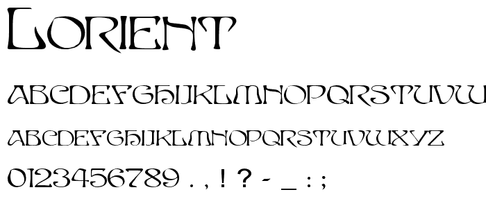 Lorient font