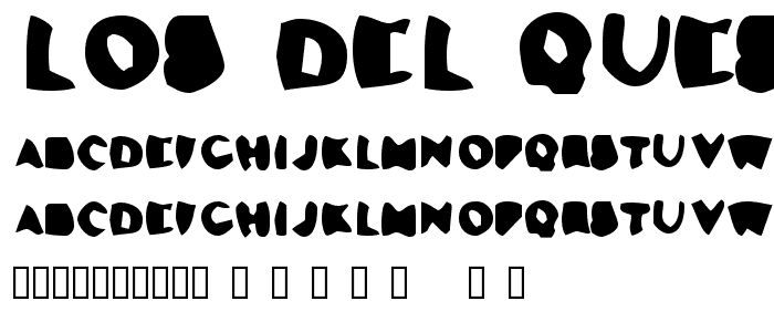 Los Del Queso font