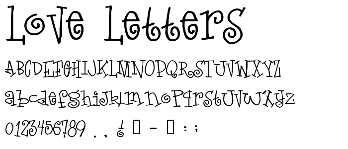 Love Letters font