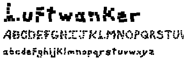 Luftwanker font