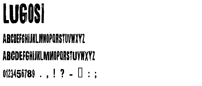 Lugosi font