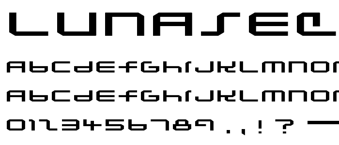 Lunasequent font