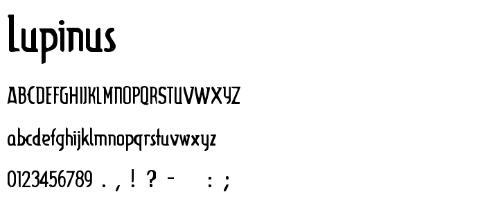 Lupinus font