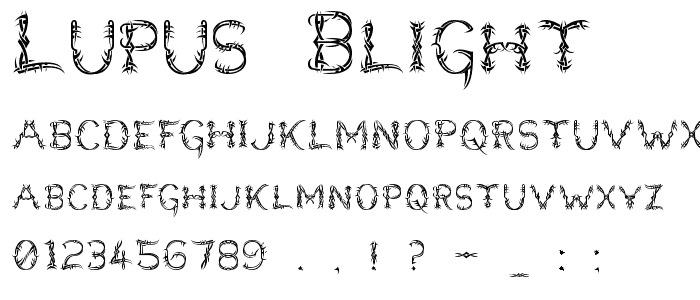 Lupus Blight font