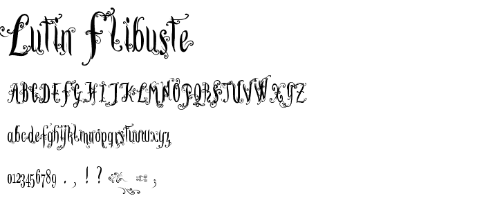 Lutin Flibuste font