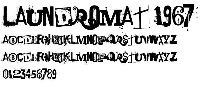 laundromat 1967 font