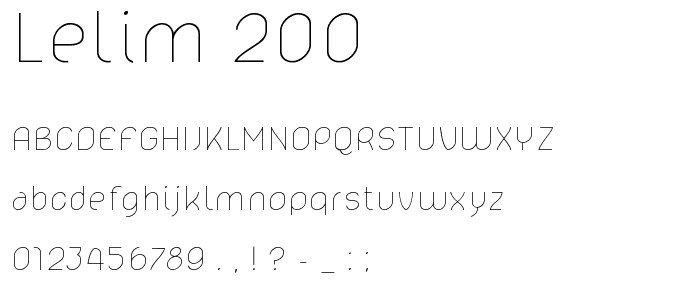 lelim 200 font