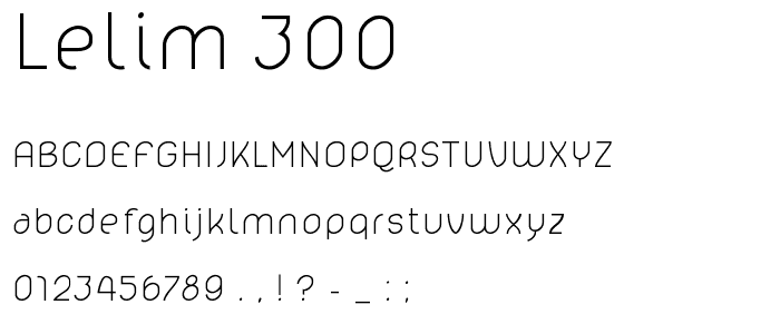 lelim 300 font