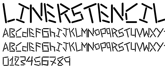 linerstencil bold font