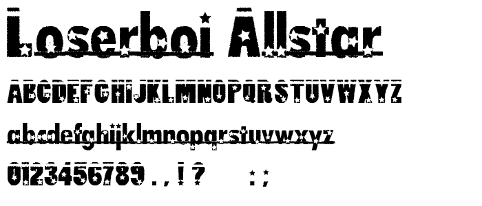 loserboi allstar font