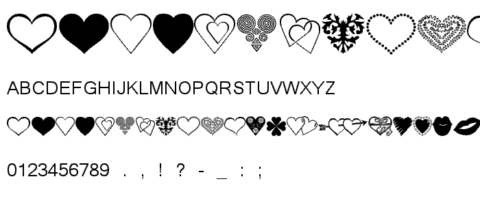 luv n kisses font