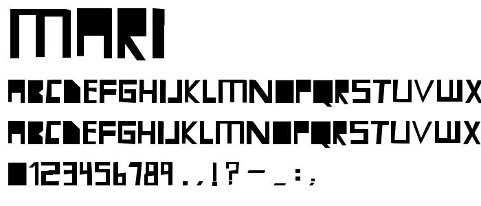 MARI font