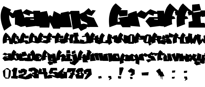 MAWNS Graffiti font