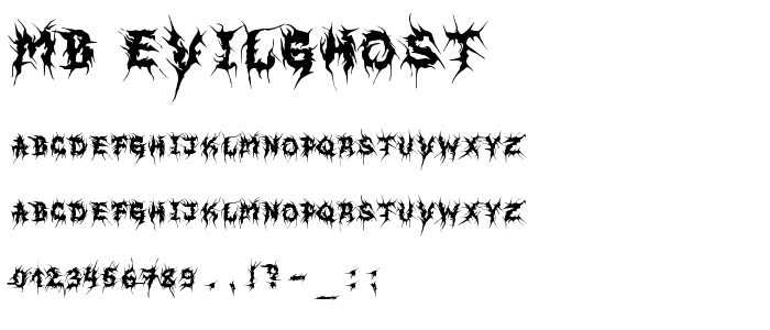 MB EvilGhost font