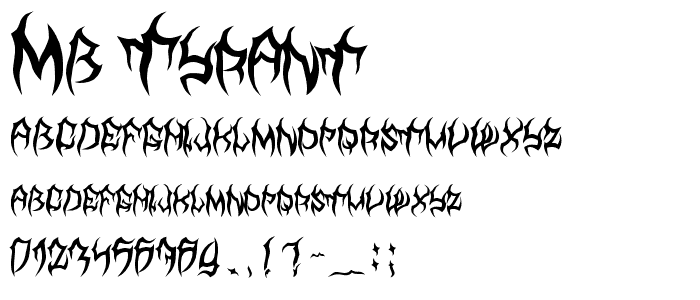 MB TyranT font