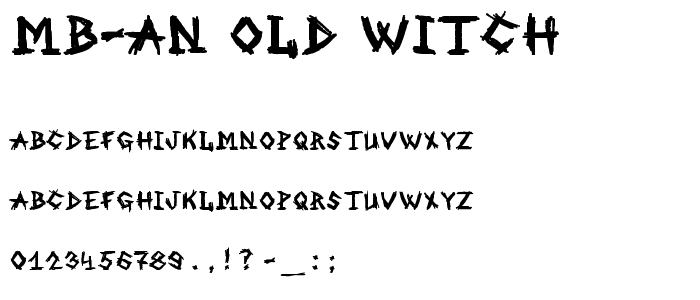 MB-An Old Witch font